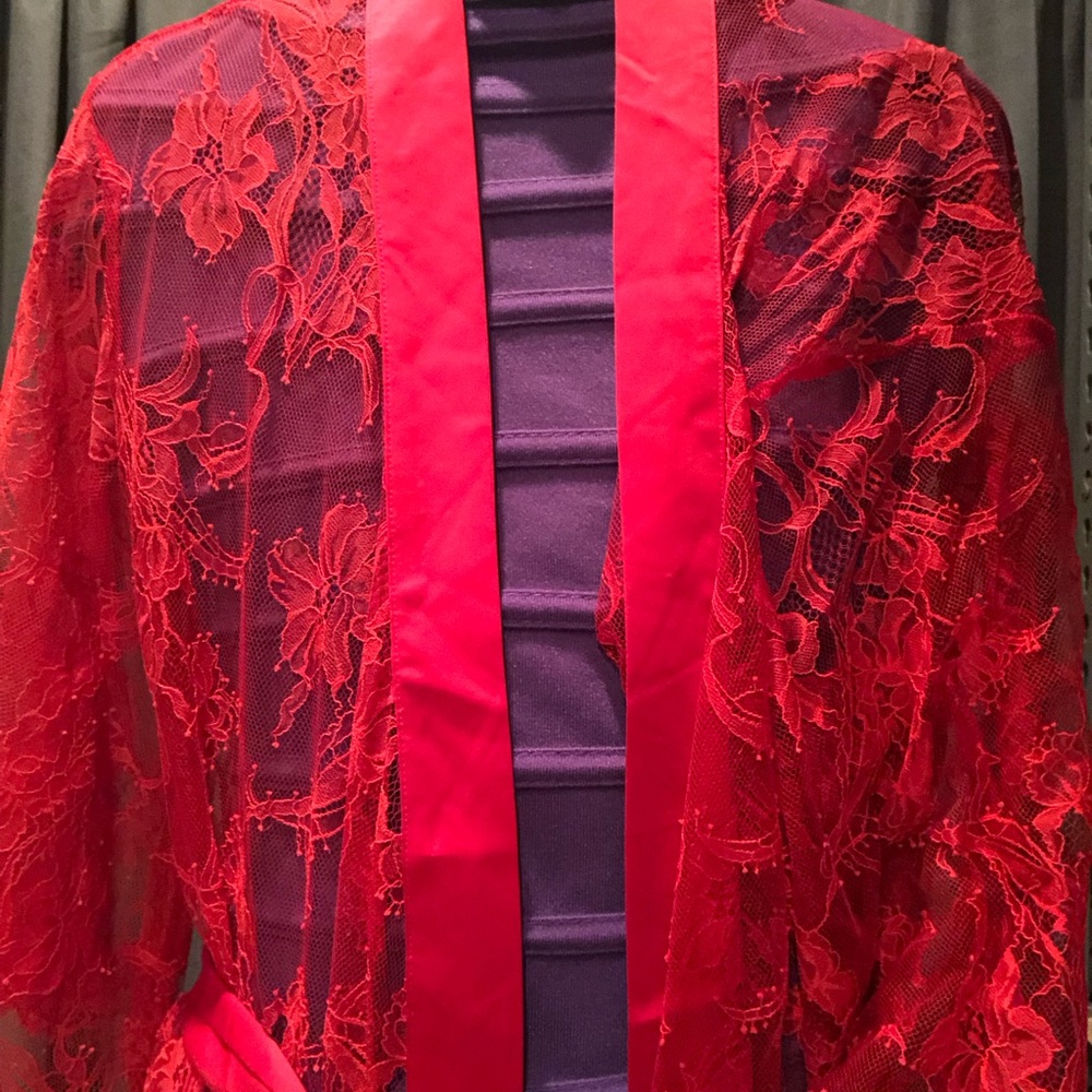 Boux Avenue - Lace Robe - Red